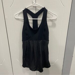 Lululemon Black and Grey Power Dance Tank